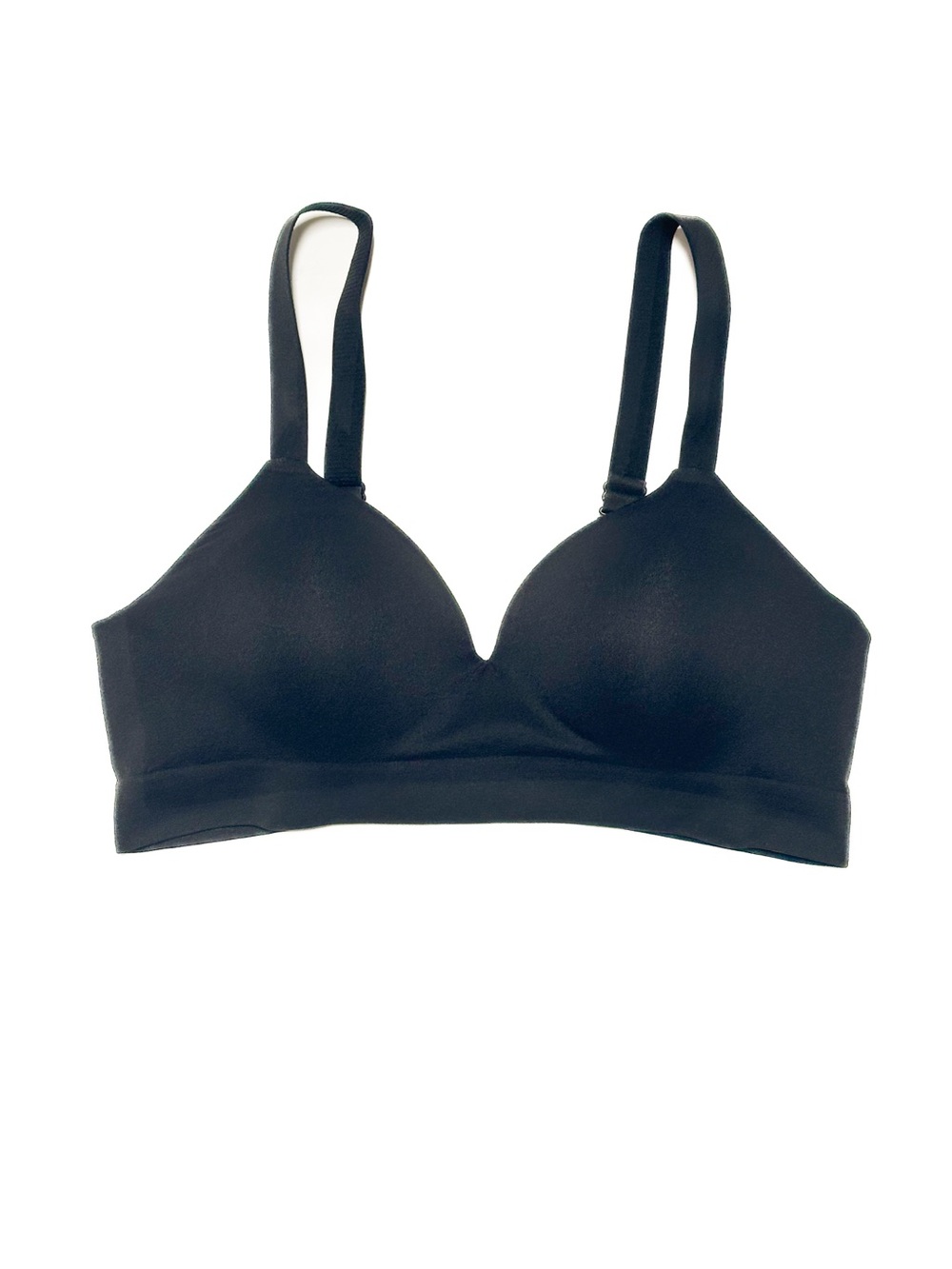 Truekind® Supportive Comfort Wireless Shaping Bra Black Seamless Bralette
